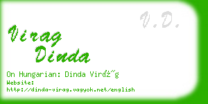 virag dinda business card